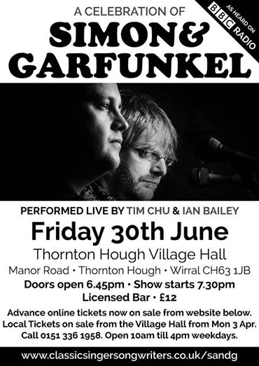 Simon Garfunkel; - Thornton Hough Village Hall